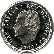 10 Pesetas - Juan Carlos I silver obverse image