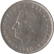 25 Pesetas - Juan Carlos I España '82 obverse image