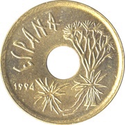 25 Pesetas Canary Islands obverse image