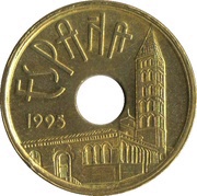 25 Pesetas Castile and Leon obverse image