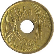 25 Pesetas Castilla-La Mancha obverse image