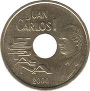 25 Pesetas - Juan Carlos I obverse image