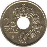 25 Pesetas - Juan Carlos I reverse image