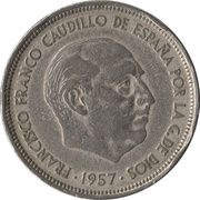 50 Pesetas - Francisco Franco obverse image