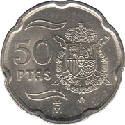 50 Pesetas - Juan Carlos I, Spain, 1998-2000 reverse image