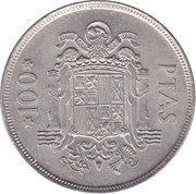100 Pesetas - Juan Carlos I, Spain, 1976 reverse image
