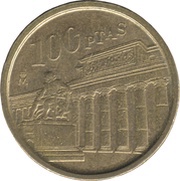 100 Pesetas - Juan Carlos I Prado Museum, Spain, 1994 reverse image