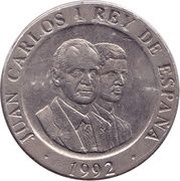 200 Pesetas - Juan Carlos I Torch bearers obverse image