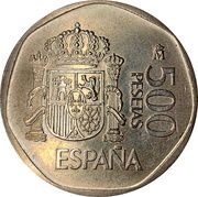 500 Pesetas - Juan Carlos I, Spain, 1987-1990 reverse image