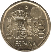 500 Pesetas - Juan Carlos I, Spain, 1993-2001 reverse image