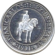 1000 Pesetas Simon Bolivar and San Martin obverse image