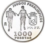 1000 Pesetas - Juan Carlos I Sydney 2000 water polo, Spain, 2000 reverse image