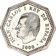 1500 Pesetas - Juan Carlos I dove obverse image