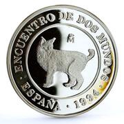 2000 Pesetas Spanish Lynx, Spain, 1994 reverse image