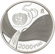 2000 Pesetas - Juan Carlos I UN reverse image