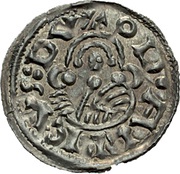 Denar - Ulrich, Bohemia, 1012-1034 reverse image
