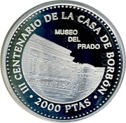 2000 Pesetas Fernando VII, Spain, 1998 reverse image
