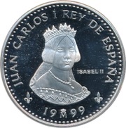 2000 Pesetas Isabel II obverse image