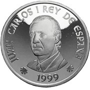 2000 Pesetas - Juan Carlos I Santiago de Compostela Cathedral obverse image
