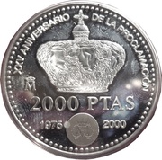 2000 Pesetas - Juan Carlos I Proclamation, Spain, 2000 reverse image