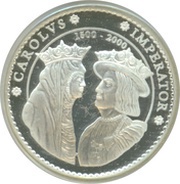 2000 Pesetas Charles V, Zaragoza, Spain, 2000 reverse image