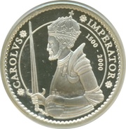 2000 Pesetas Charles V,Besançon, Spain, 2000 reverse image