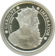 2000 Pesetas Charles V,Dos Sicilias, Spain, 2000 reverse image