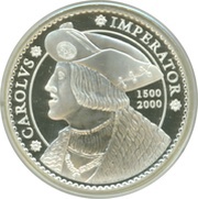 2000 Pesetas Charles V,Lübeck reverse image