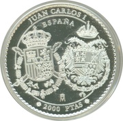 2000 Pesetas Charles V,Reinhard obverse image