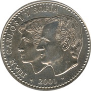 2000 Pesetas - Juan Carlos I Last issue of the peseta obverse image