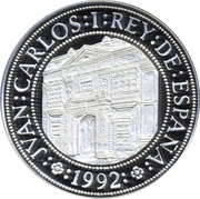 5000 Pesetas Coin press obverse image