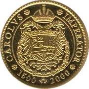 5000 Pesetas Carlos V's coat of arms obverse image