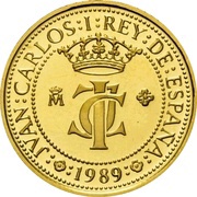 10 000 Pesetas - Juan Carlos I Armillary sphere obverse image
