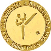 10 000 Pesetas Taekwondo reverse image