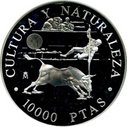 10 000 Pesetas The Parasol, Spain, 1994 reverse image