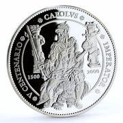 10 000 Pesetas - Juan Carlos I Charles V, Spain, 2000 reverse image
