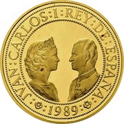 80 000 Pesetas - Juan Carlos I Ferdinand II and Isabella I obverse image