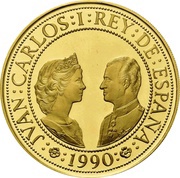 80 000 Pesetas - Juan Carlos I Charles V obverse image
