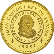 80 000 Pesetas 8 escudos of Peru of Ferdinand VI obverse image