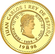 80 000 Pesetas 8 escudos of Bolivia of Ferdinand VII obverse image