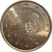 10 Euro Cents 1st type; 1st map obverse image
