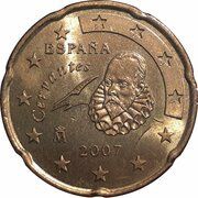 20 Euro Cents 1st type; 2nd map obverse image