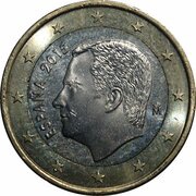 1 Euro - Felipe VI obverse image