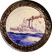 1½ Euro Armored Cruiser Carlos V obverse image