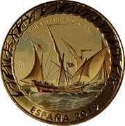1½ Euro Spanish Jabeque 18th century obverse image