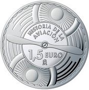 1½ Euros Bell X-1, Spain, 2020 reverse image