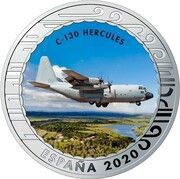 1½ Euros C-130 Hercules obverse image