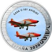 1½ Euros Casa C-101 Aviojet obverse image