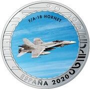 1½ Euros F/A-18 Hornet obverse image