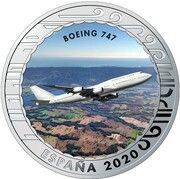 1½ Euros Boeing 747 obverse image